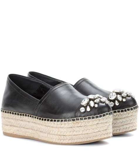 miu miu espadrille platform|miu mi u shoes.